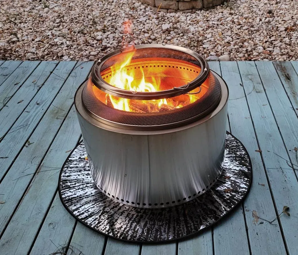 Can you use a Solo Stove Bonfire on a deck