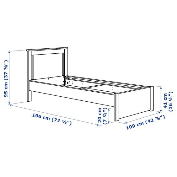 IKEA Wooden Twin Bed Frames