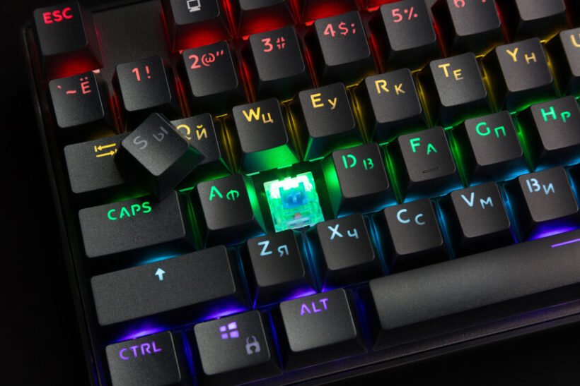 Razer Keyboard is clean and free from crumbs