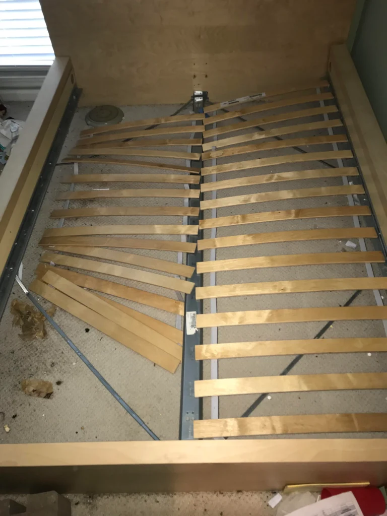What  parts of an IKEA bed Frames break